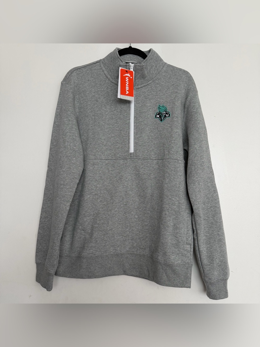 Men's Nike WNBA New York Liberty Club Half-Zip Sweatshirt Size Small